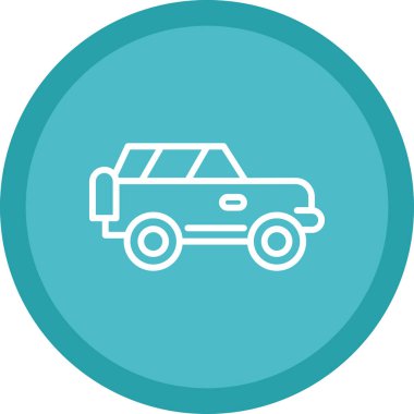 Offroad Web simgesi basit illüstrasyon 