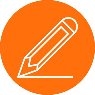 Kalem düz simge. Web vektörü basit illüstrasyon