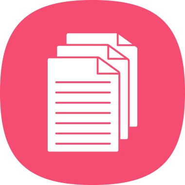 Belge simgesinin vektör illüstrasyonu 