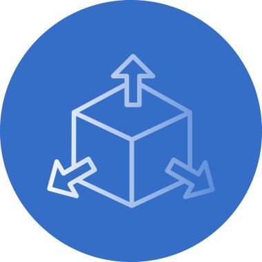 Oklu küp, vektör illüstrasyon tasarımı