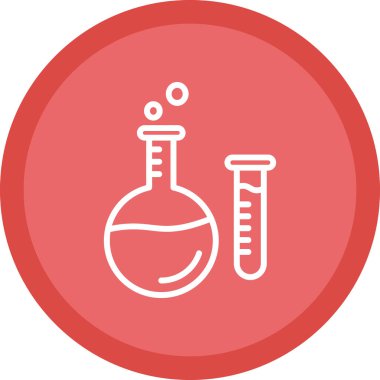 Vektör laboratuvar ikonu, vektör illüstrasyonu. Kimya konsepti                  