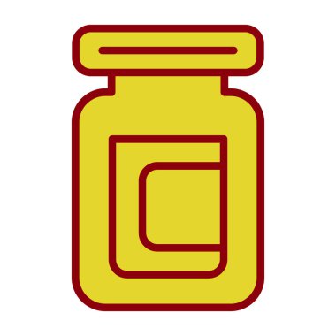 Çizgi film sarı reçelin vektör çizimi