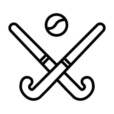 Modern Hokey simgesinin vektör çizimi                          