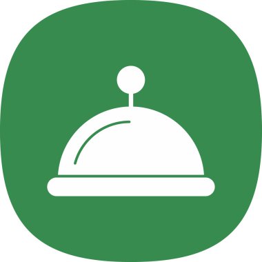 Otelde. Web simgesi basit illüstrasyon