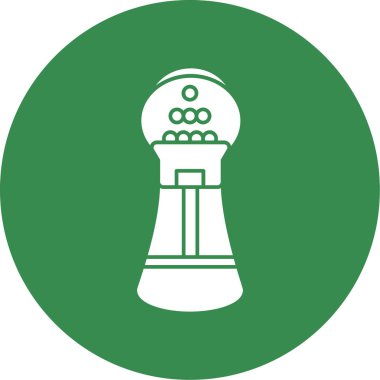 Satranç topu simgesinin vektör çizimi