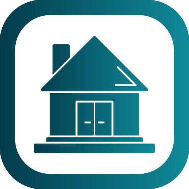 Ev vektör tasarımı. Ev düz simgesi 