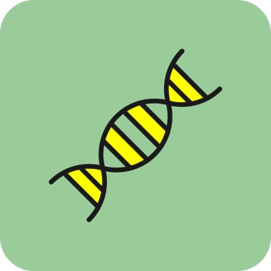 dna. Web simgesi basit illüstrasyon 