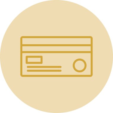 Kredi kartı simgesi, vektör illüstrasyonu