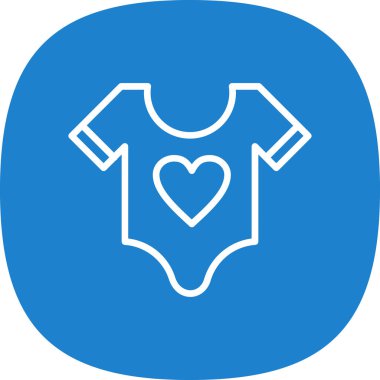 Bebek giyimi simgesinin vektör illüstrasyonu