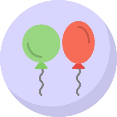 Balon simgesinin vektör illüstrasyonu 