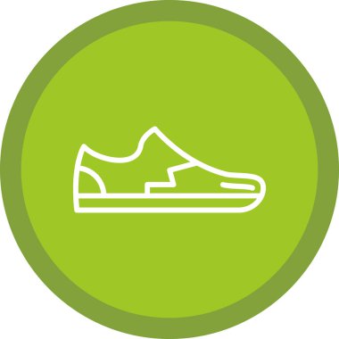 Ayakkabı. Web simgesi basit tasarım