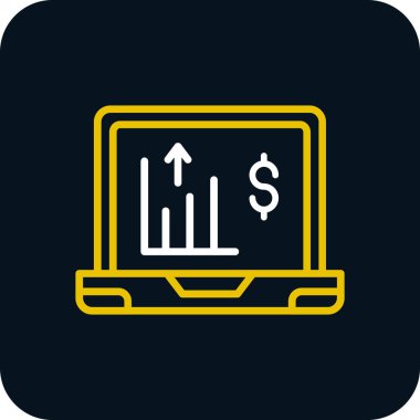 dizüstü bilgisayar simgesi, vektör illüstrasyonu basit tasarım