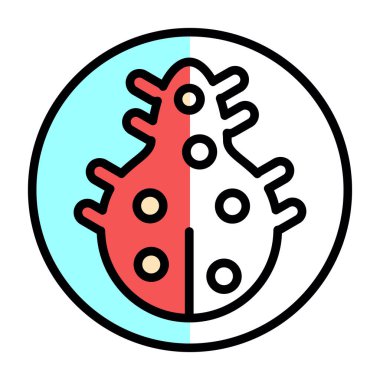 Virüs ikonu vektör illüstrasyonu