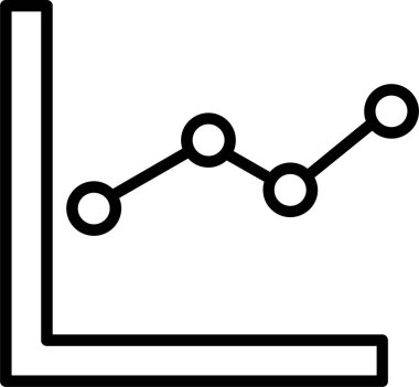 İş grafiği. Grafik düz simgesi
