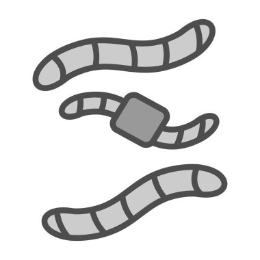 kemik kemik simgesi, çizgi ve renk biçimi