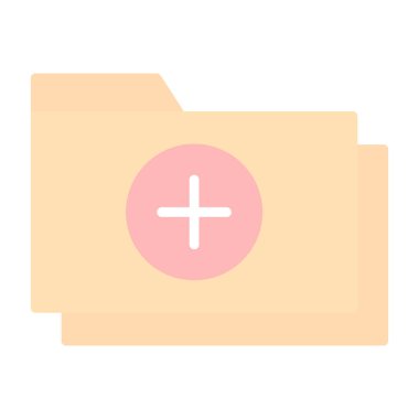 klasör web simgesi, vektör çizim