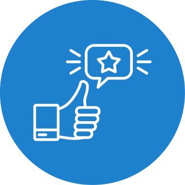 Baş parmağını kaldır simgesi. özet çizimi