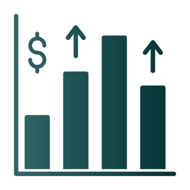 Oklu bar çizelgesi. vektör illüstrasyonu