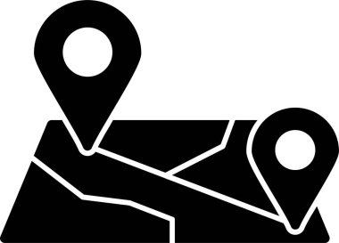 harita pin konumu simgesi düz biçimli