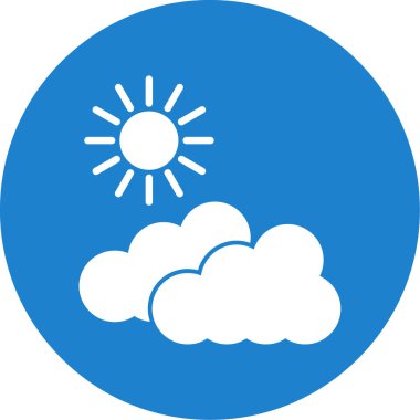 Hava durumu simgesi, vektör illüstrasyonu 