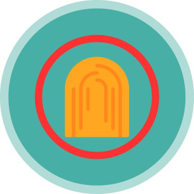 Parmak izi vektör illüstrasyonu basit tasarım