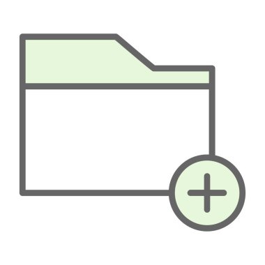 klasör web simgesi, vektör çizim