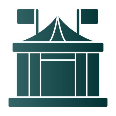 Sirk çizgisi vektör simgesi