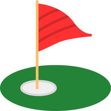 Golf simgesinin vektör illüstrasyonu 