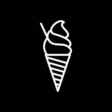 dondurma simgesi, vektör illüstrasyonu 