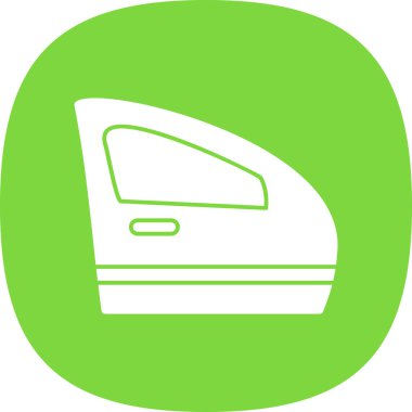 Araba kapısı. Web simgesi basit illüstrasyon