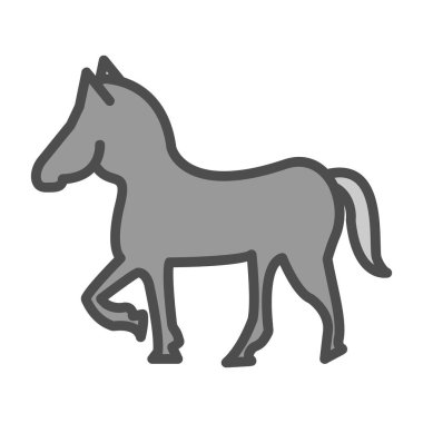 At yassı simgesi, vektör illüstrasyonu