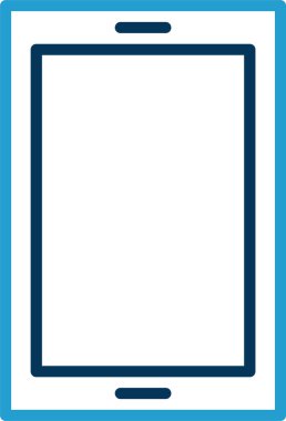 Arkaplanda akıllı telefon simgesi izole edildi. Web sitesi, uygulama, cep telefonu sembolü ve akıllı telefon logosu için son moda telefon şablonu