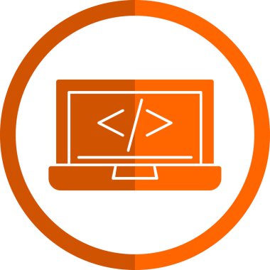 kod programlama web simgesi basit illüstrasyon 