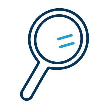 ayna simgesi, ağ basit illüstrasyon