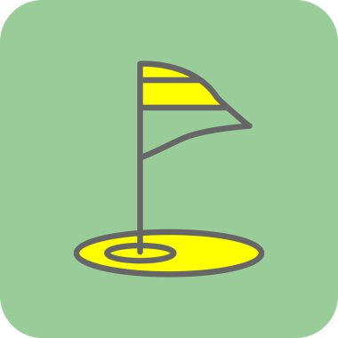 bayrak ikonu vektör illüstrasyonu