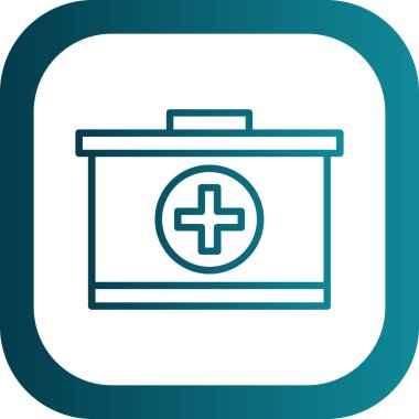 ilk yardım kiti vektör simgesi 