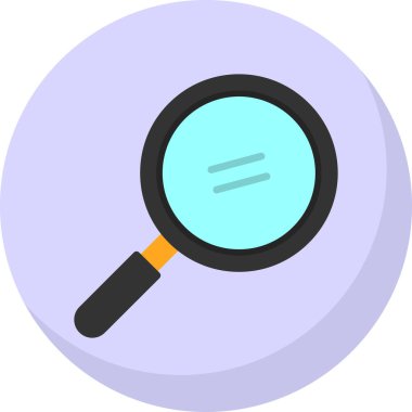 Arama Simgesi - Büyütme Cam Vektörü, Tasarım, Sunum, Web Sitesi veya Uygulamalar İçin İmza ve Sembol.