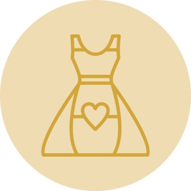 elbise simgesi, vektör illüstrasyonu basit tasarım