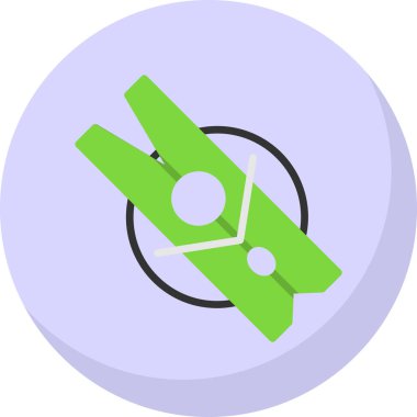 Giysi mandalı simgesinin vektör illüstrasyonu 