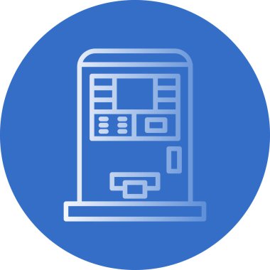 atm makine simgesi, vektör illüstrasyonu basit tasarım
