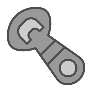 Şişe açıcı simgesinin vektör illüstrasyonu