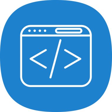 vektör ağ kodlama simgesi illüstrasyonu