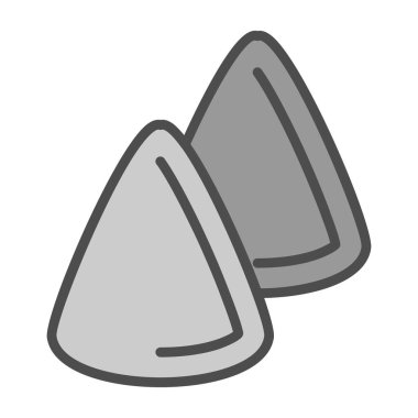 Cuberdon şeker ikonu, Belçika geleneksel tatlısı, vektör illüstrasyonu