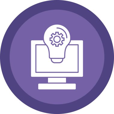 Ampul. Web simgesi basit illüstrasyon