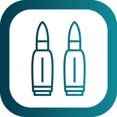 Vektör kurşun simgesi illüstrasyonu