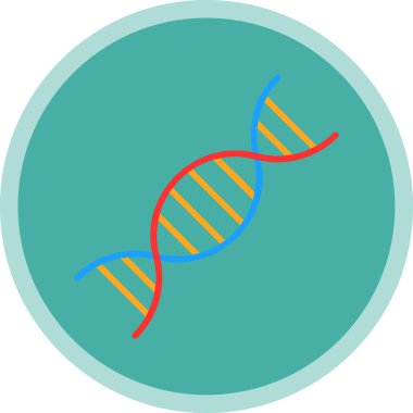 dna. Web simgesi basit illüstrasyon 