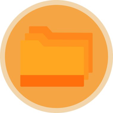 klasör web simgesi, vektör çizim