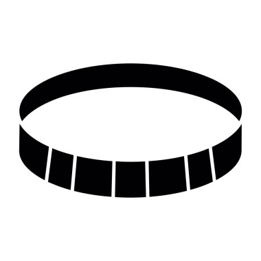 Yüzüklü siyah beyaz çerçeve