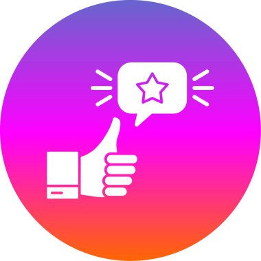 Güneş vektörü illüstrasyonunun bir yıldızıyla el ele