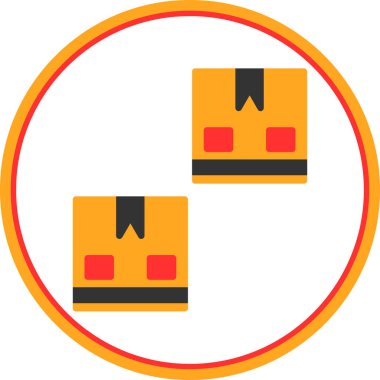 kutu simgesi, vektör illüstrasyonu basit tasarım